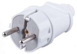 Вилка прямая с заземлением Stekker  32851 в интернет-магазине "Галерея света"