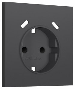 Накладка для розетки с заземлением и со шторками и 2хUSB type C Ambrella Volt SIGMA SP9105 в интернет-магазине "Галерея света"