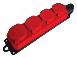 Розетка переносная разборная с заземлением и крышкой Stekker Одри 49400 в интернет-магазине "Галерея света"