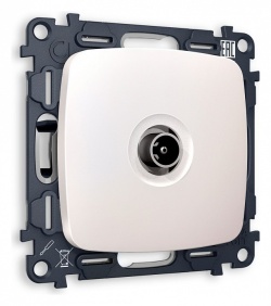 ТВ-розетка проходная без рамки Ambrella Volt OMEGA MO213030 в интернет-магазине "Галерея света"