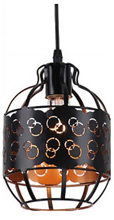 Подвесной светильник Imex MD.0307 MD.0307-1-P BK+FGD в интернет-магазине "Галерея света"