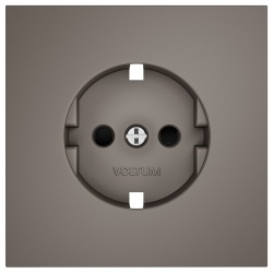 Накладка для розетки с заземлением и со шторками Voltum S70 VLS000714 в интернет-магазине "Галерея света"