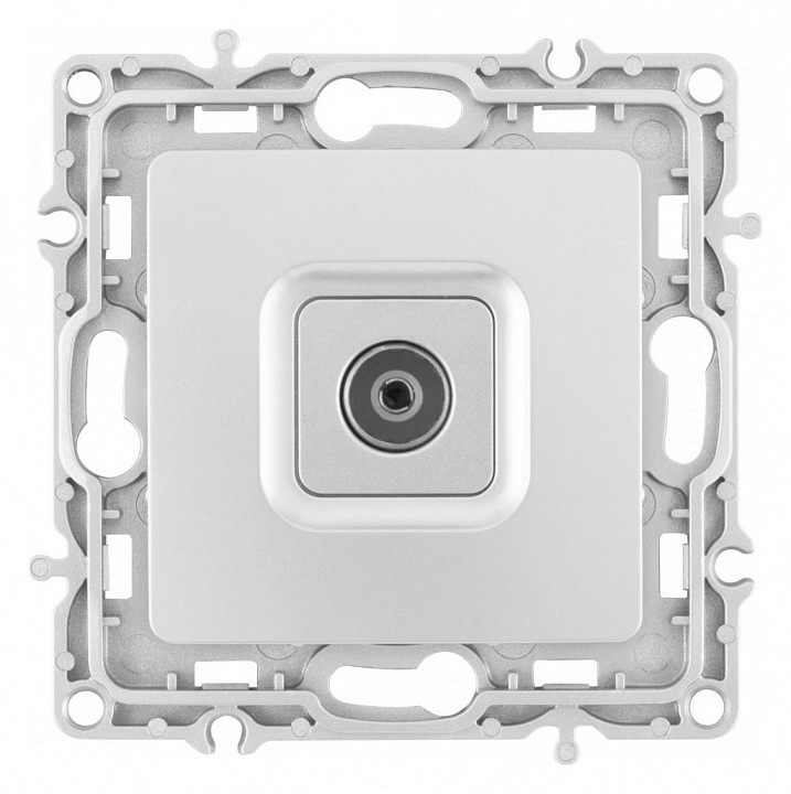 ТВ-розетка без рамки Arte Milano am-217 217.43-1.silver в интернет-магазине "Галерея света"