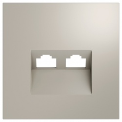 Накладка для розетки RJ-11 или RJ-45 Voltum S70 VLS001403 в интернет-магазине "Галерея света"