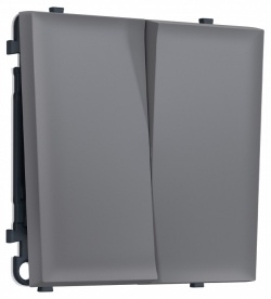 Выключатель двухклавишный без рамки Ambrella Volt MS MS863010 в интернет-магазине "Галерея света"