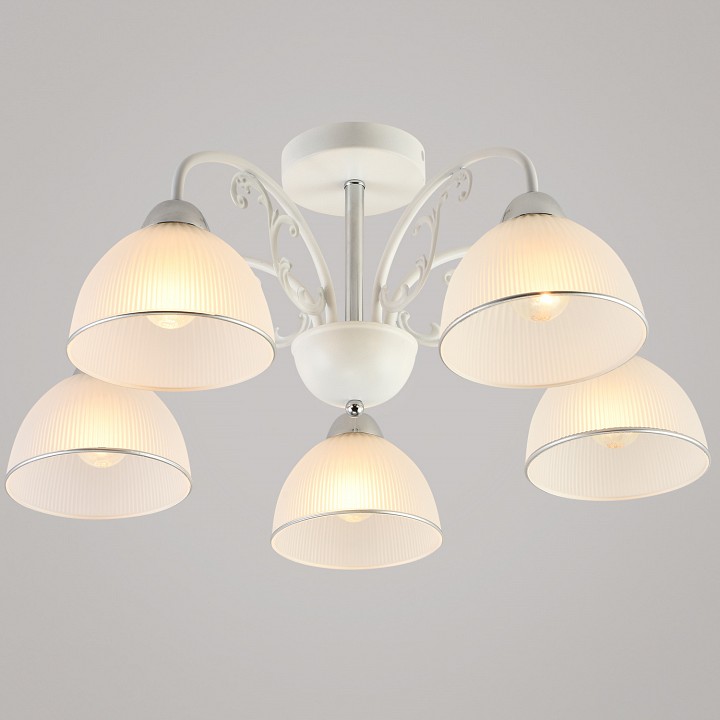 Люстра на штанге  62410-0.3-05 WH+CR в интернет-магазине "Галерея света"