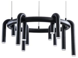 Подвесная люстра Arte Lamp Warhol A3258LM-30BK в интернет-магазине "Галерея света"