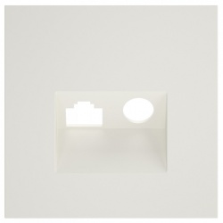 Накладка для ТВ-розетки и RJ-11 или RJ-45 Voltum S70 VLS002713 в интернет-магазине "Галерея света"