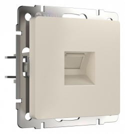 Розетка Ethernet RJ-45 без рамки Werkel айвори матовый W1181062 в интернет-магазине "Галерея света"