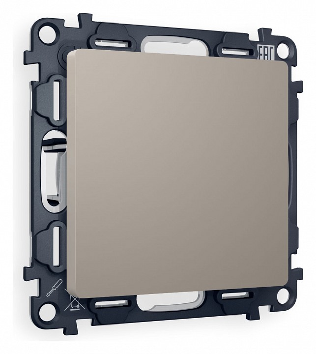 Заглушка для поста с рамкой Ambrella Volt ALFA MA376010 в интернет-магазине "Галерея света"