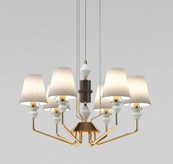 Подвесная люстра Eurosvet Olaria 101012/6 латунь Smart в интернет-магазине "Галерея света"