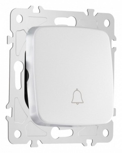 Кнопка звонка без рамки Arte Milano 205 205.36-1.silver в интернет-магазине "Галерея света"