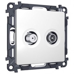 ТВ-розетка и SAT-розетка оконечная без рамки Ambrella Volt ALFA MA133310 в интернет-магазине "Галерея света"