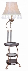 Стол журнальный с торшером 00727-2.6-01 GD в интернет-магазине "Галерея света"
