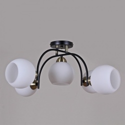 Потолочная люстра ILLUMICO  IL0250-5CSQ-79 BK AB в интернет-магазине "Галерея света"