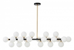 Люстра на штанге LUMINA DECO Marsiada LDP 6033-24 BK+GD в интернет-магазине "Галерея света"