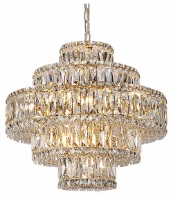 Подвесная люстра Newport 8450 8459+6/C gold в интернет-магазине "Галерея света"