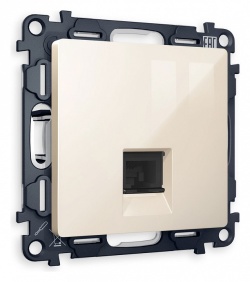 Розетка телефонная RJ-11 со штрокой, без рамки Ambrella Volt ALFA MA312030 в интернет-магазине "Галерея света"