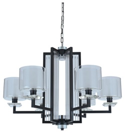 Подвесная люстра Newport АЛЕКСАНДРА 4406+1/C black+gold в интернет-магазине "Галерея света"