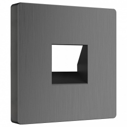 Накладка для розетки RJ-11 Werkel графит рифленый W1192004 в интернет-магазине "Галерея света"