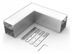 Соединитель угловой L-образный накладной Arlight S-LUX 030141 в интернет-магазине "Галерея света"