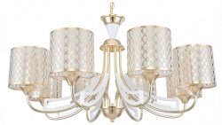 Подвесная люстра Arte Milano Florentia-3387 303387/8 Wh/Gd в интернет-магазине "Галерея света"