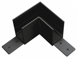 Соединитель угловой L-образный для треков накладных Lightstar Teta 505127-ALU в интернет-магазине "Галерея света"