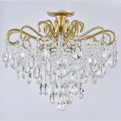 Люстра на штанге 04066-0.3-06 MATT GOLD+CR в интернет-магазине "Галерея света"