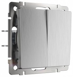 Выключатель двухклавишный без рамки Werkel  W1120009 в интернет-магазине "Галерея света"