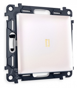 Выключатель проходной одноклавишный с подсветкой Ambrella Volt ALFA MA202030 в интернет-магазине "Галерея света"