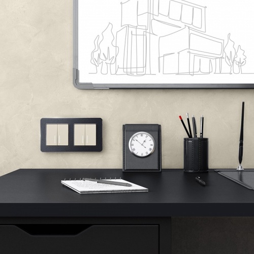 Выключатель двухклавишный с подсветкой без рамки Werkel айвори матовый W1120162 в Нижнем Новгороде фото 2