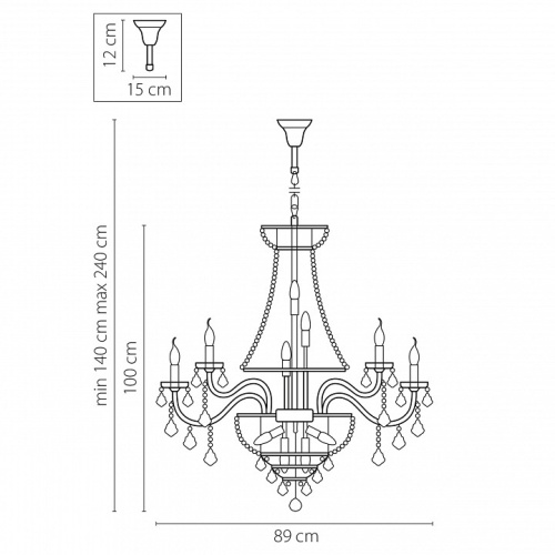 Подвесная люстра Osgona Classic 700294 в Тюмени фото 4