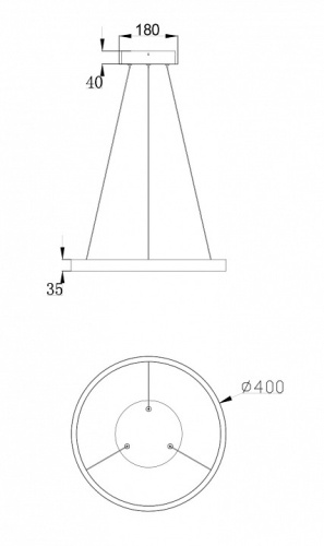 Подвесной светильник Maytoni Rim MOD058PL-L22W4K в Владивостоке фото 2