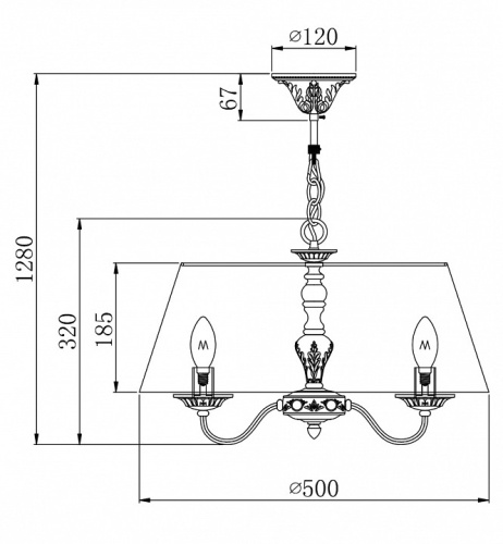 Подвесной светильник Maytoni Bouquet ARM023-PL-03-S в Архангельске фото 4