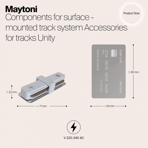 Соединитель Maytoni Accessories for tracks TRA001C-11W в Бородино фото 2