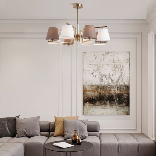 Люстра на штанге Eurosvet Ozark 60149/8 латунь в Нижнем Новгороде фото 4