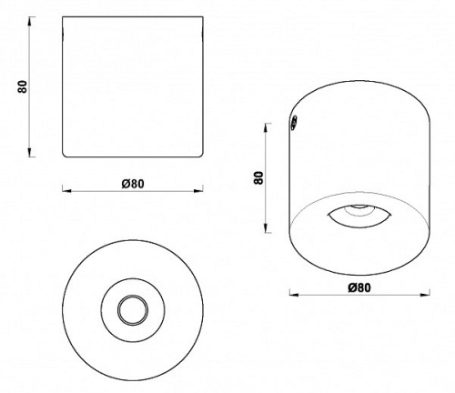 Накладной светильник iLedex Metrica 108-7W-D80-3000K-24DG-WH в Нижнем Новгороде фото 4