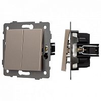 Выключатель самовозвратный двухклавишный без рамки Arlight SWT 049886 в Нижнем Новгороде