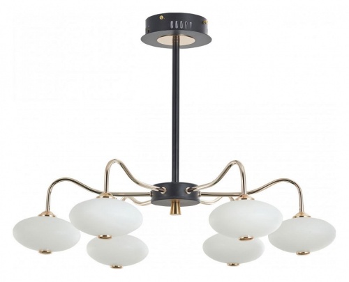 Люстра на штанге Arte Milano Neapolis-73908 273908/6 BK/GD в Нижнем Новгороде