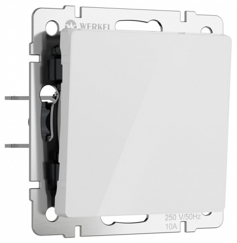 Выключатель проходной одноклавишный без рамки Werkel белый акрил W1112041 в Нижнем Новгороде