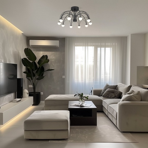 Люстра на штанге Eurosvet Ragno 90035/10 LED черный в Нижнем Новгороде фото 4