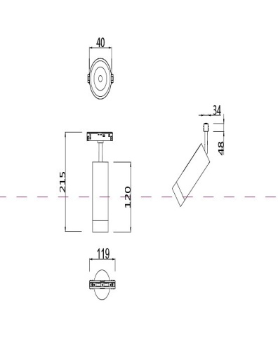 Светильник на штанге Maytoni Focus LED TR019-2-7W4K-W в Елабуге фото 4