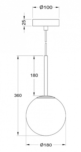 Подвесной светильник Maytoni Basic form MOD321PL-01G2 в Советске фото 2