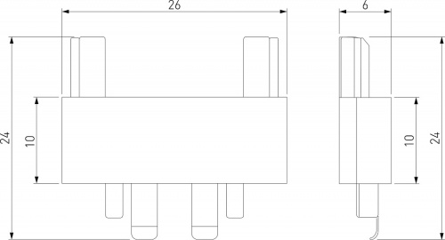 Соединитель линейный для треков Elektrostandard Flat Magnetic a063739 в Нижнем Новгороде фото 2