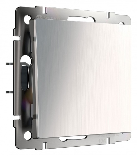 Выключатель проходной одноклавишный без рамки Werkel глянцевый никель W1112002 в Нижнем Новгороде