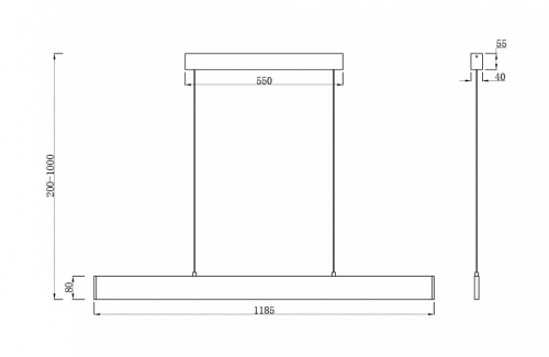 Подвесной светильник Maytoni Step P010PL-L30W4K в Симе фото 3