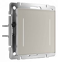 Выключатель двухклавишный с подсветкой без рамки Werkel дымчатый W4522014 в Нижнем Новгороде