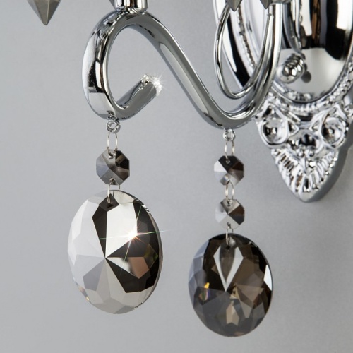 Бра Eurosvet Teodore 10103/1 хром/дымчатый хрусталь Strotskis в Нижнем Новгороде фото 2