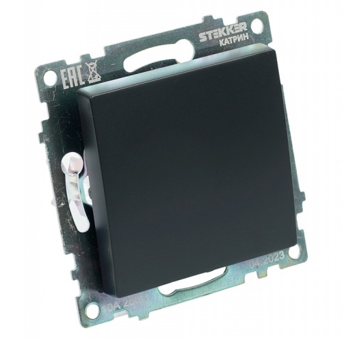 Переключатель перекрестный одноклавишный без рамки Stekker Катрин 49177 в Нижнем Новгороде фото 2