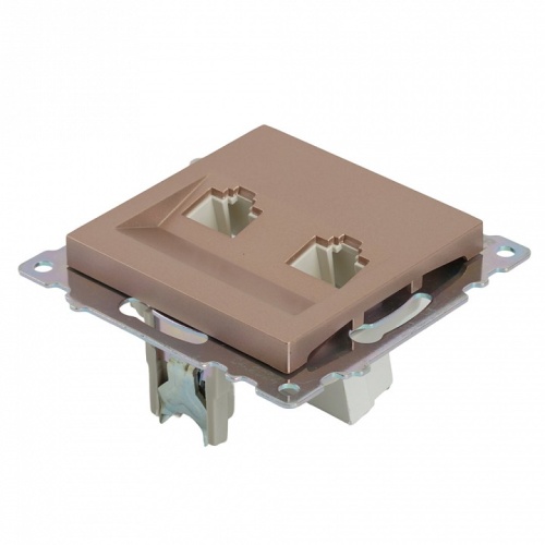 Розетка двойная Ethernet RJ-45 без рамки Stekker Катрин 50004 в Нижнем Новгороде фото 7